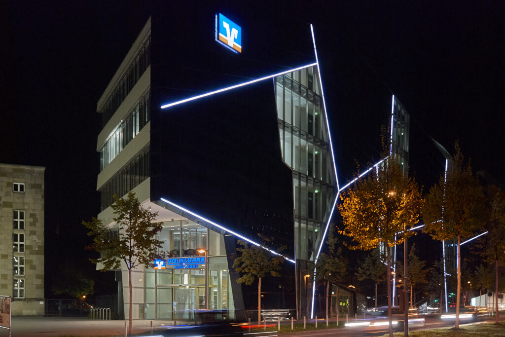 Volksbank Karlsruhe Straßenansicht